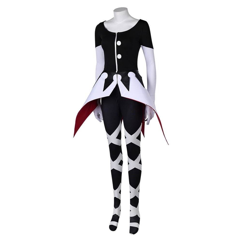 Hazbin Hotel Carmilla Carmine Cosplay Costume Women Black Jumpsuit Party Carnival - zzcosplay
