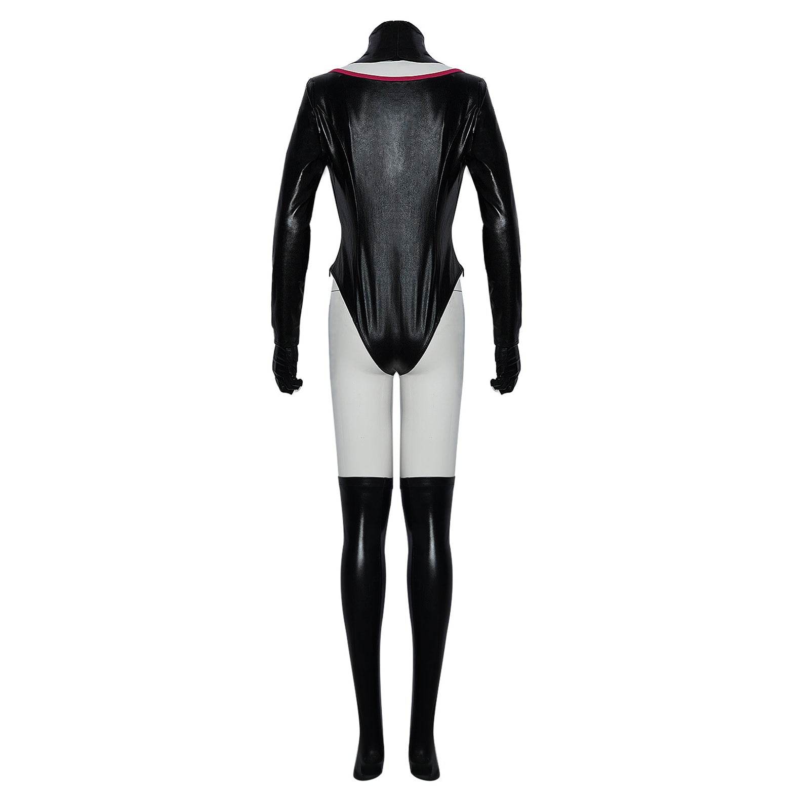 Hazbin Hotel An gel Dust Poison Cosplay Costume Black Leather Jumpsuit Party Carnival - zzcosplay