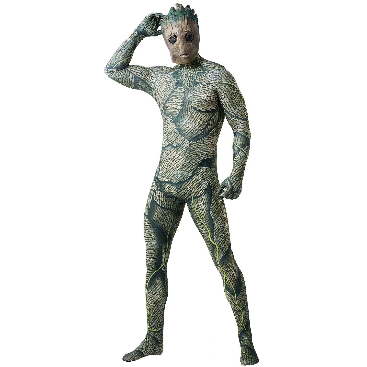 Groot Cosplay Costume Jumpsuit Zentai Party Carnival - zzcosplay