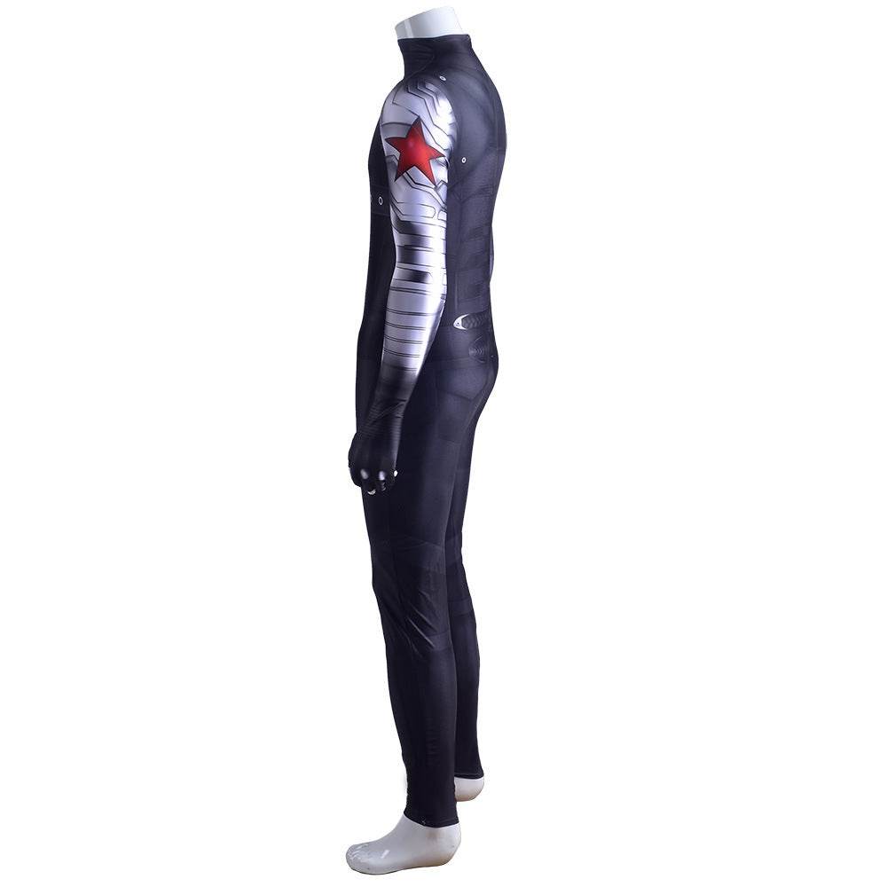 Bucky Barnes Winter Soldier Cosplay Costume Jumpsuit Zentai Party Carnival - zzcosplay