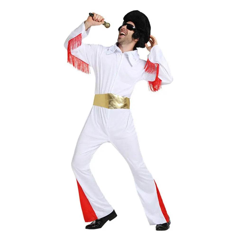1970s Elvis Retro Costume 70s Costumes Jumpsuit - zzcosplay