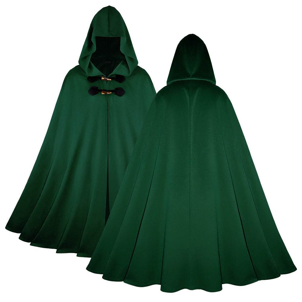 Medieval Suede Cape Halloween Retro Cloak Battle Warrior Role Play Cosplay Costume - zzcosplay