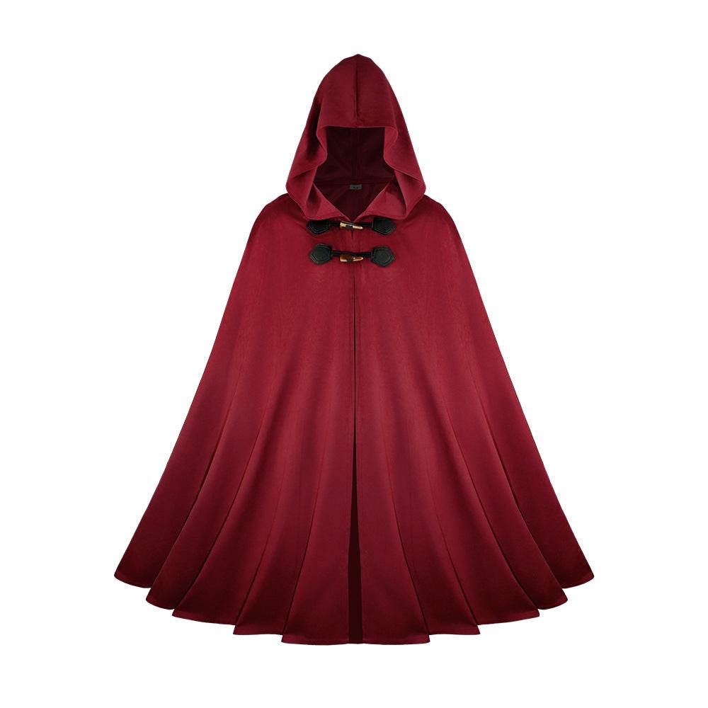 Medieval Suede Cape Halloween Retro Cloak Battle Warrior Role Play Cosplay Costume - zzcosplay