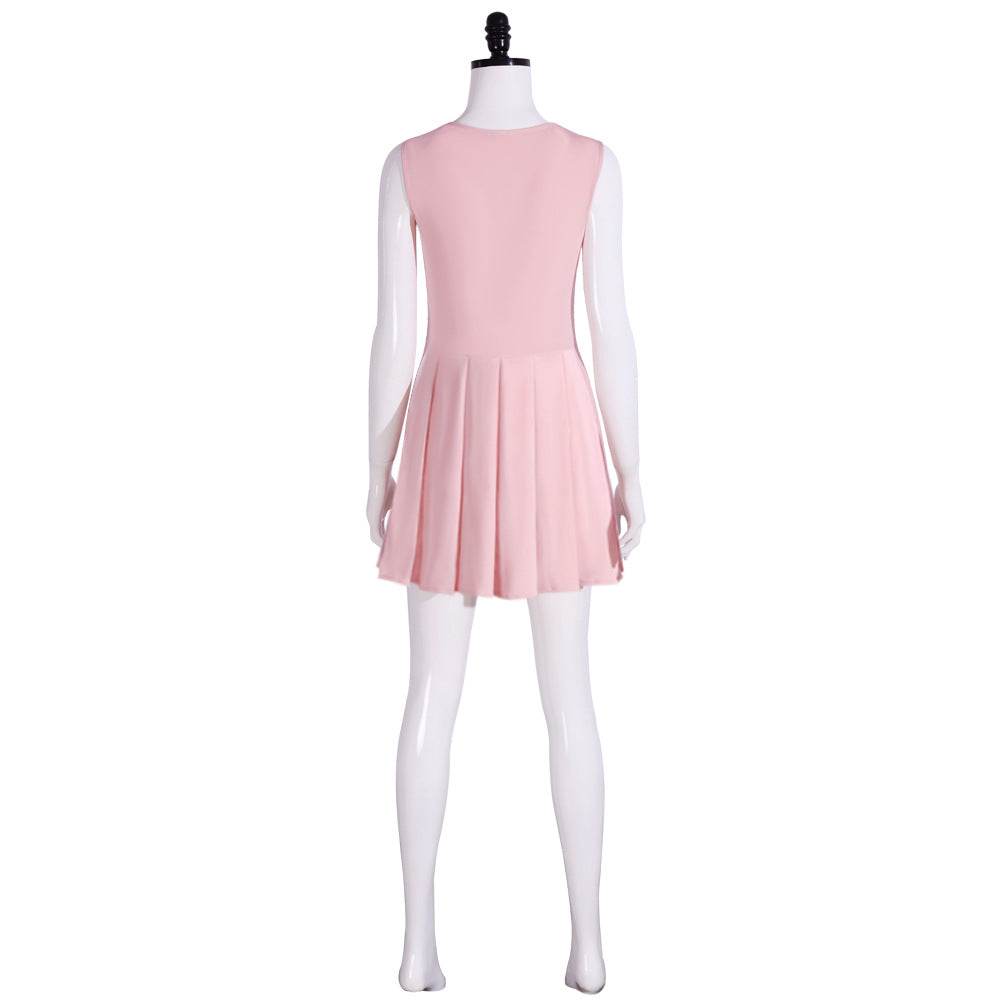 Wicked Glinda Pink Women Short Dress Outfit Carnival Cosplay Costume - zzcosplay