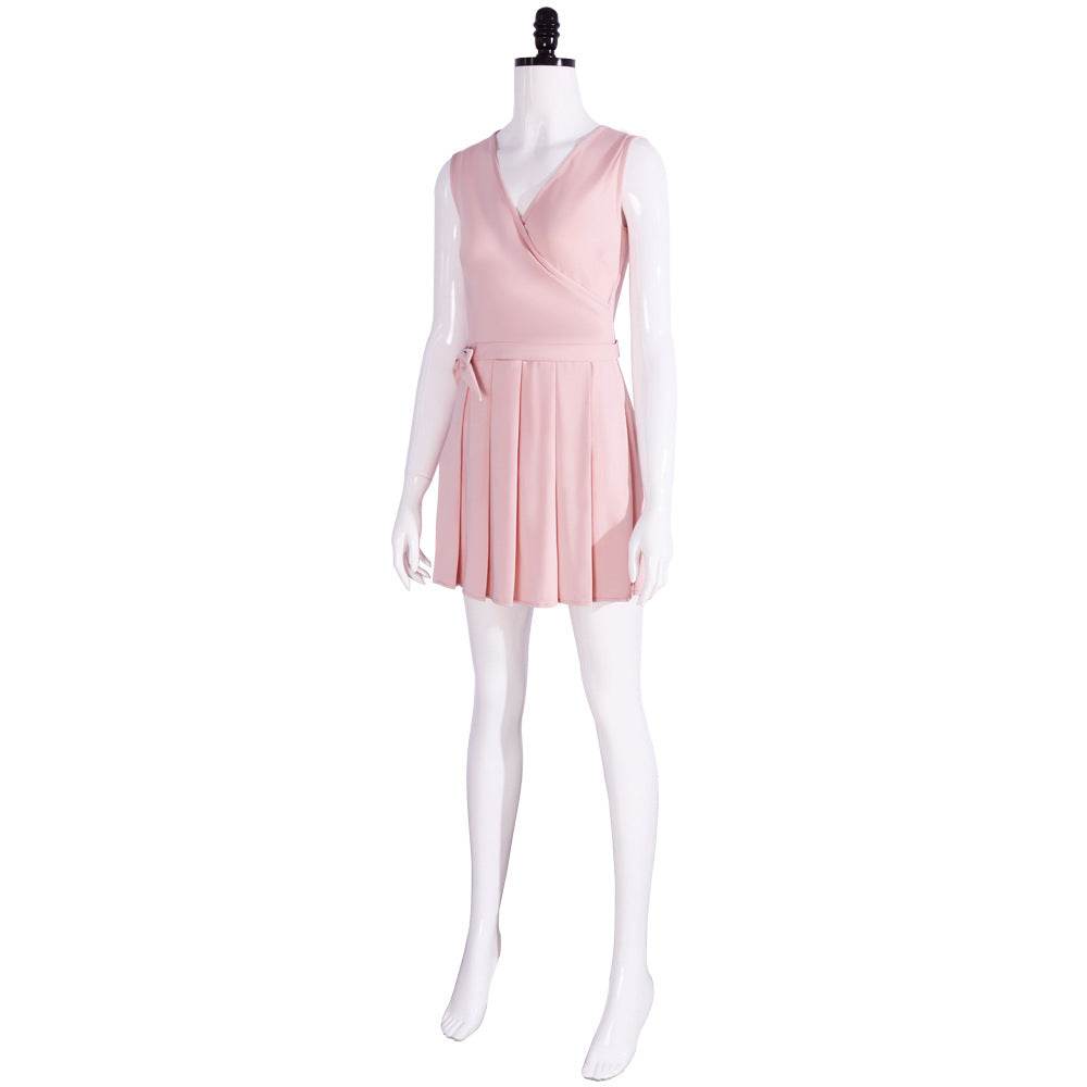 Wicked Glinda Pink Women Short Dress Outfit Carnival Cosplay Costume - zzcosplay