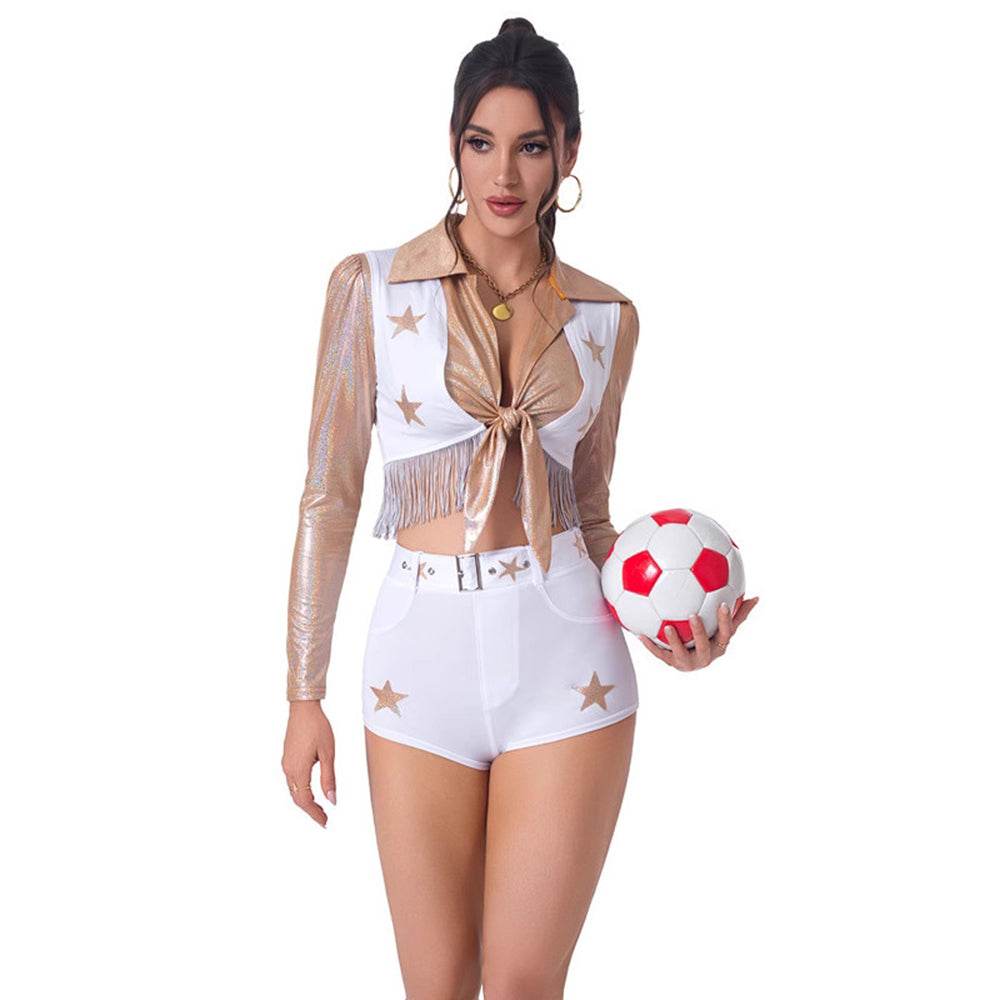 Dallas Cowboy Cheerleader Football Star Costume For Women Halloween - zzcosplay