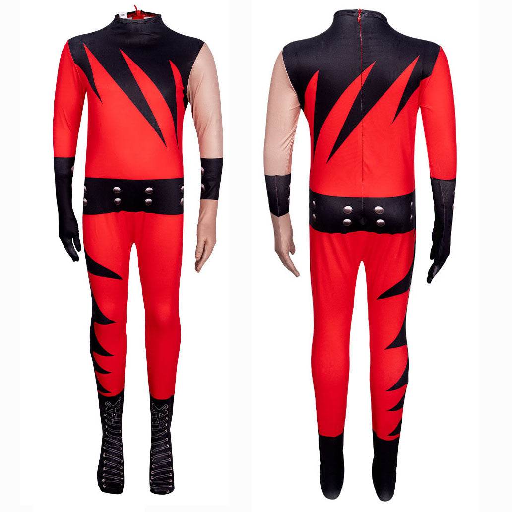 WWE wrestler Kane jumpsuit Cosplay Costume For Kids - zzcosplay