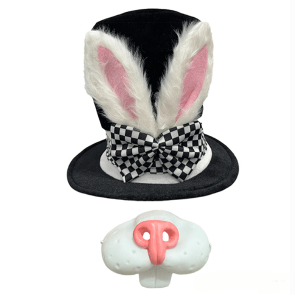 Easter hat props Easter costume plush bunny ears party dress up - zzcosplay