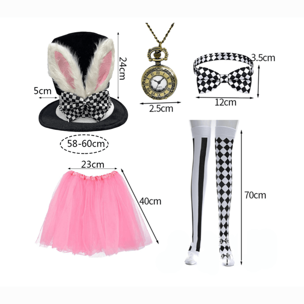 Easter hat props Easter costume plush bunny ears party dress up - zzcosplay