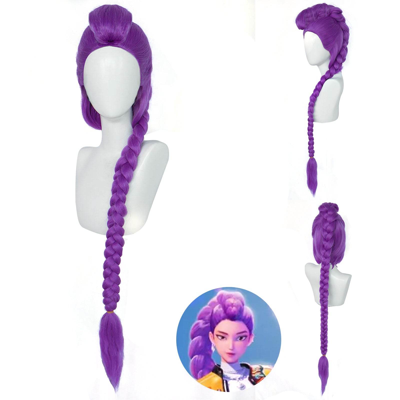 K-Pop: Demon Hunters mira Zoey rumi Cosplay Wig - zzcosplay