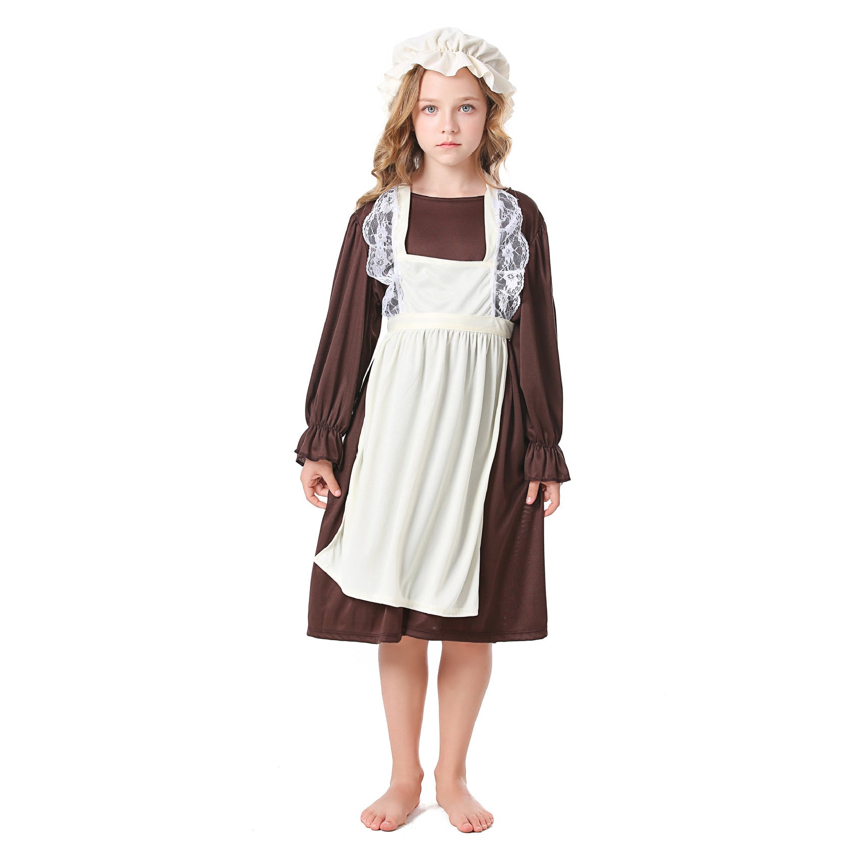 Medieval Costume For Children: European Colonial Poor Man Grandma Costume - ZZCOSPLAY