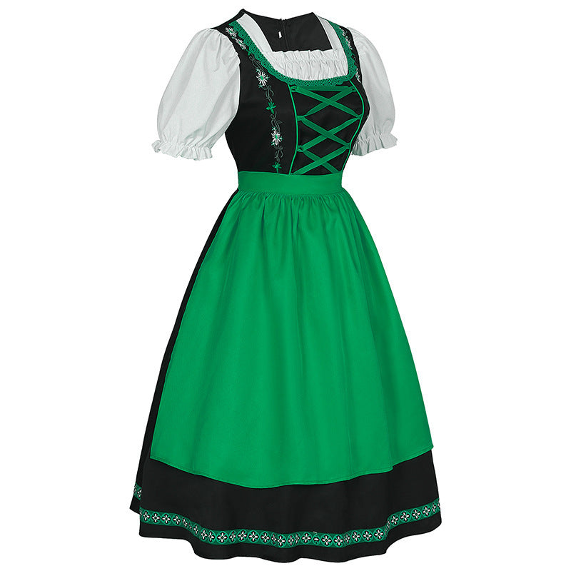 German Oktoberfest Bavarian Nation Costume Overalls Set Halloween Carnival Outfit - ZZCOSPLAY