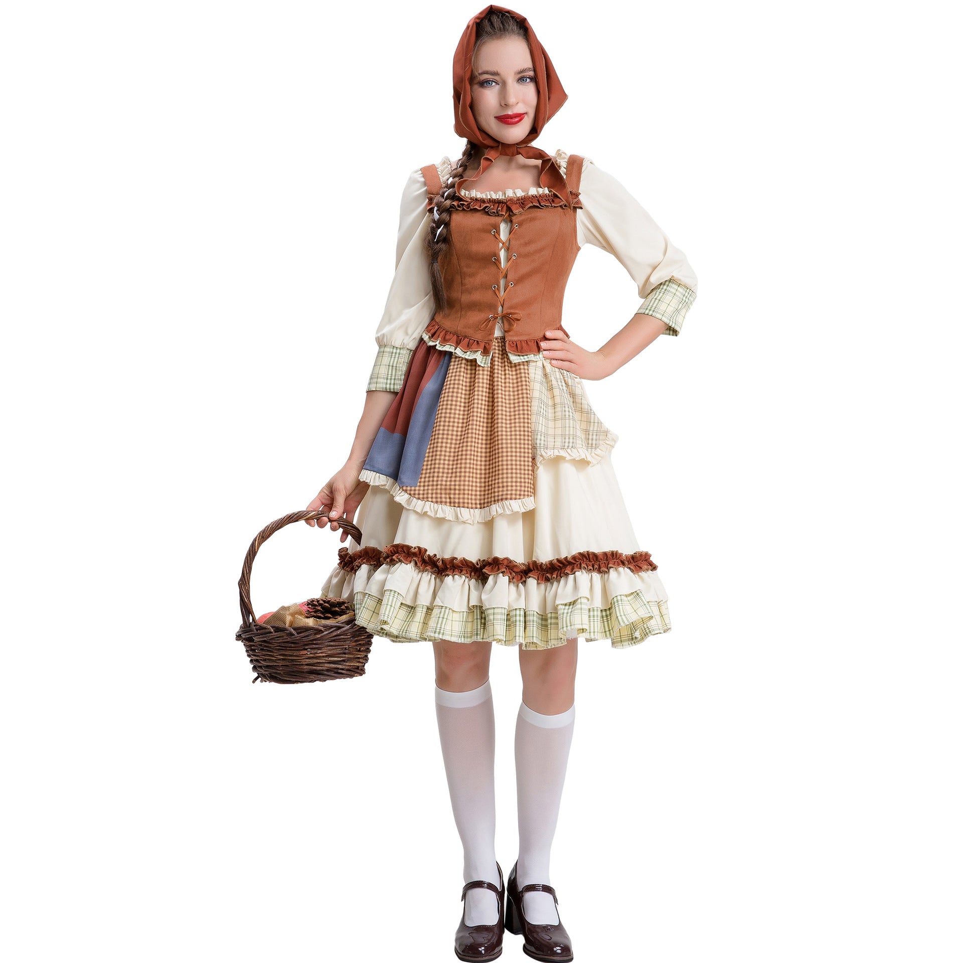 Little Red Riding Hood Halloween Dress Costume Maid Stage Suit - ZZCOSPLAY