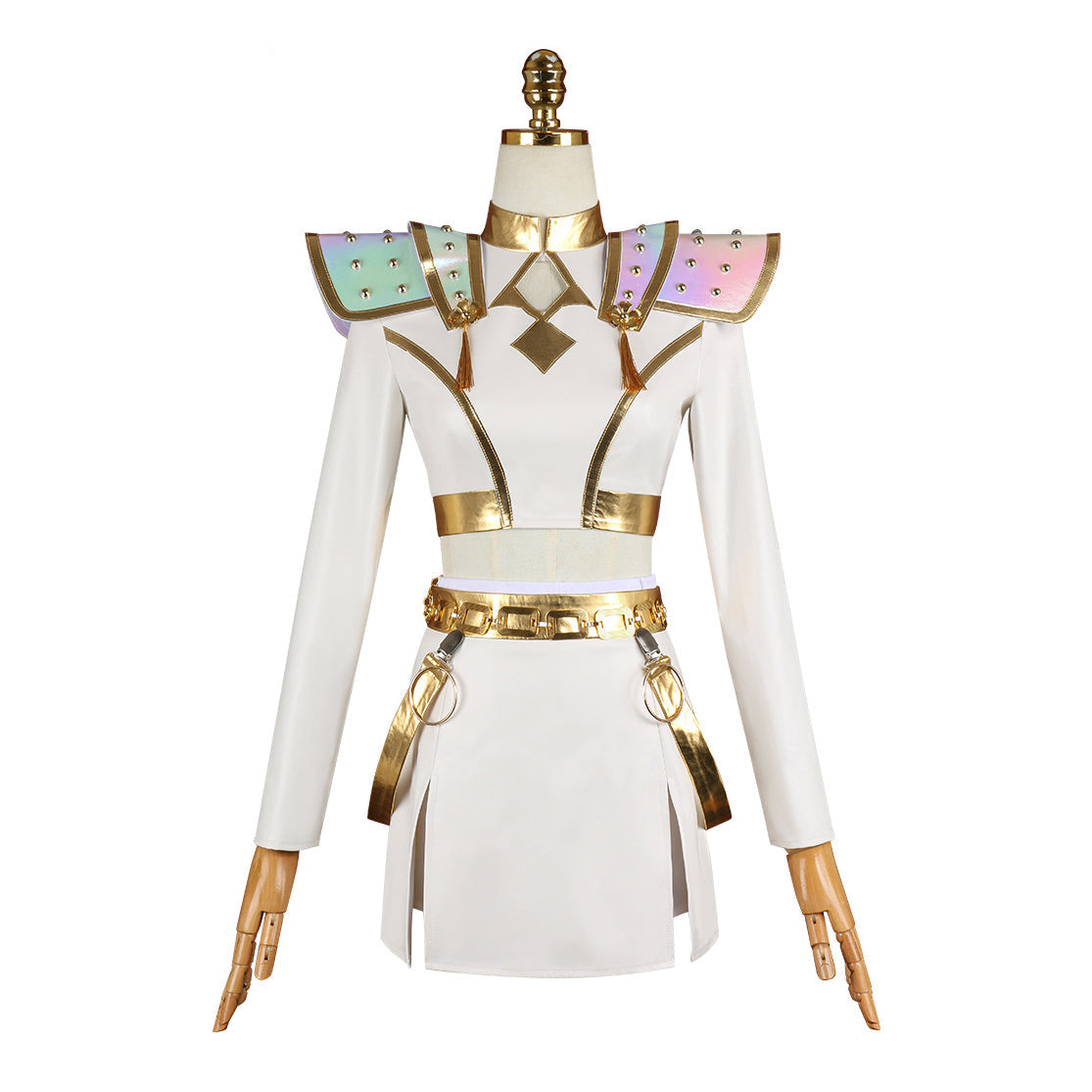 Kpop Witch Hunter Zoe Cosplay Costume Black and Gold Performance - ZZCOSPLAY