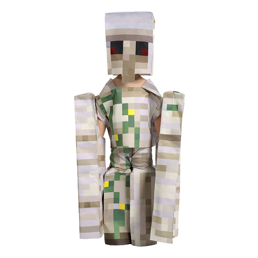 Minecraft Skeleton Kids Costume For Children Boy Girl Halloween - ZZCOSPLAY