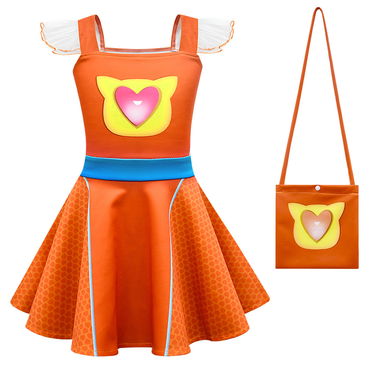 SuperKitties Sparks Buddy Light Up Costume Princess Dresses For Kids Girl - ZZCOSPLAY