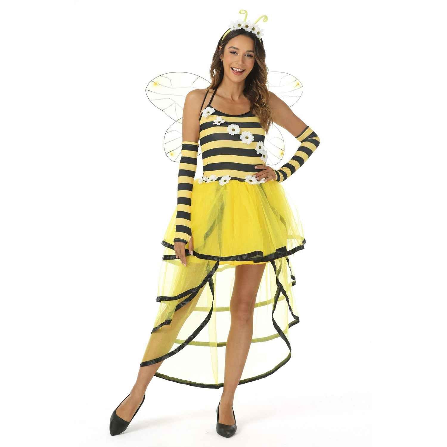 Deluxe Women Queen Bee Dress Halloween Costume
