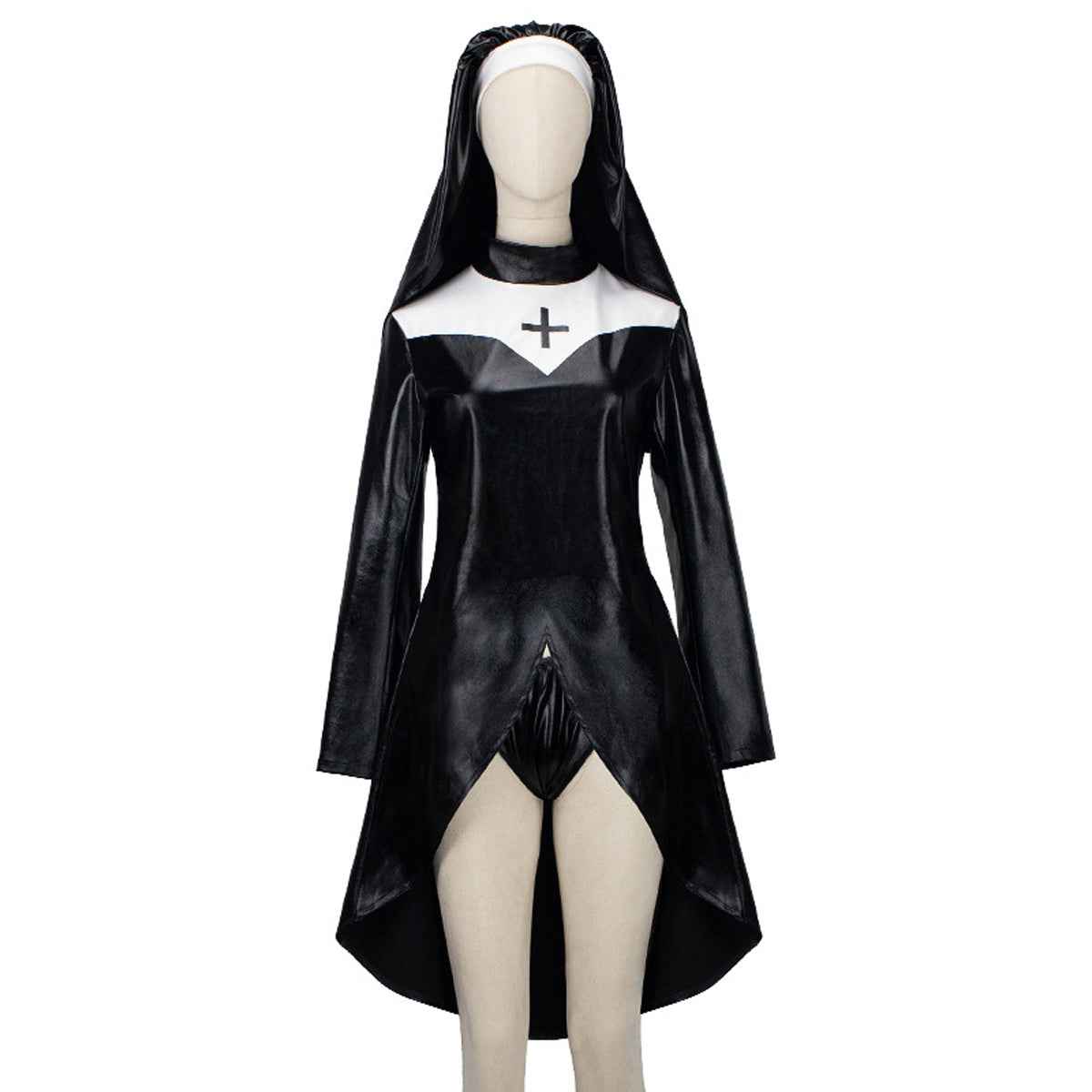 Nun Costume Black vampire Cosplay