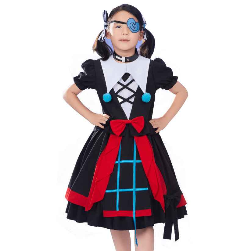 Game Eggy Party Stella Mute Girl Cosplay Costume Set