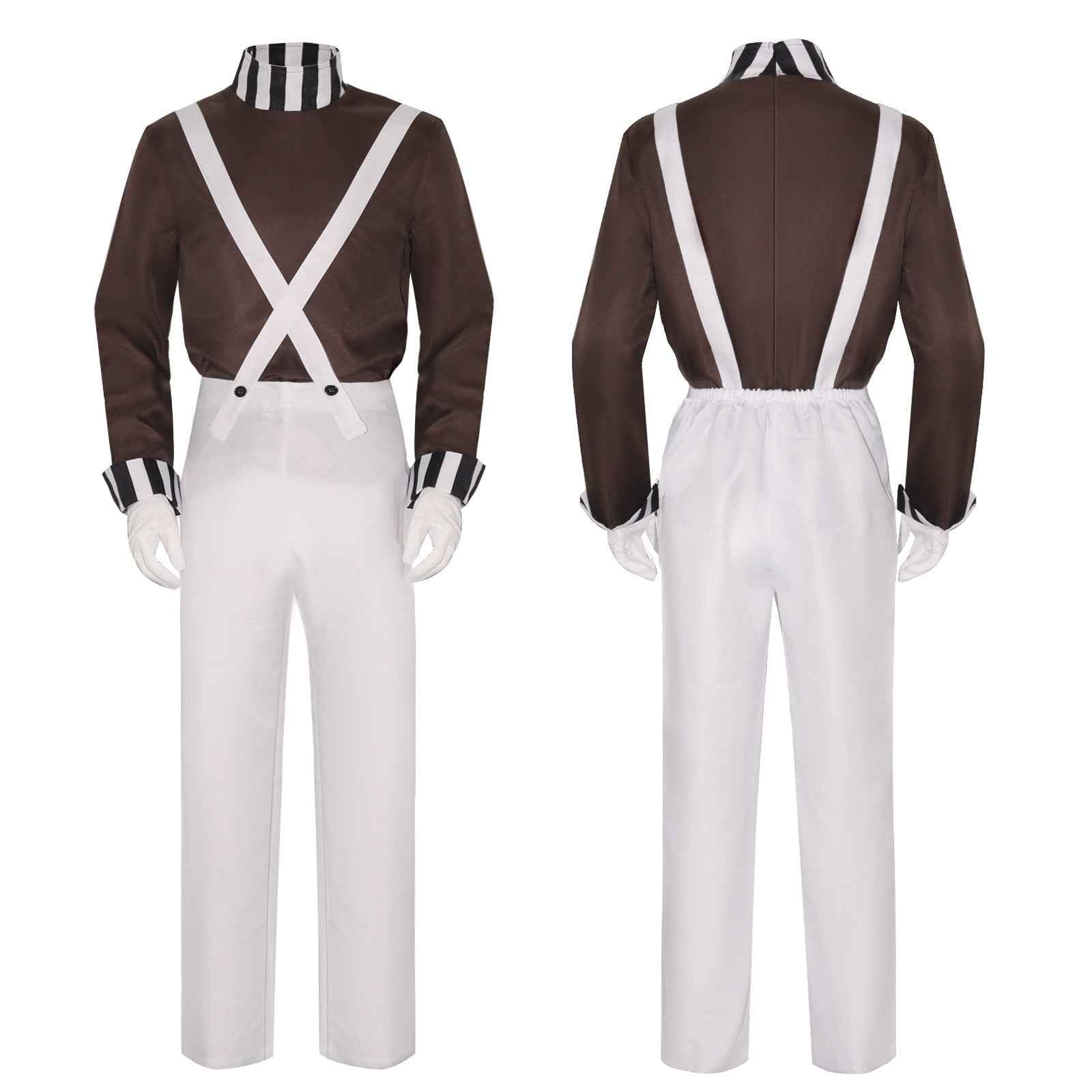 Charlie and the Chocolate Factory Clown Cosplay Costume Carnival Suit