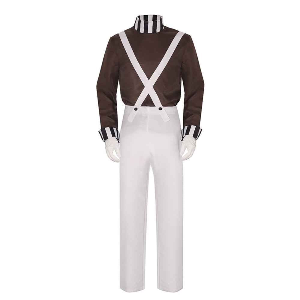 Charlie and the Chocolate Factory Clown Cosplay Costume Carnival Suit