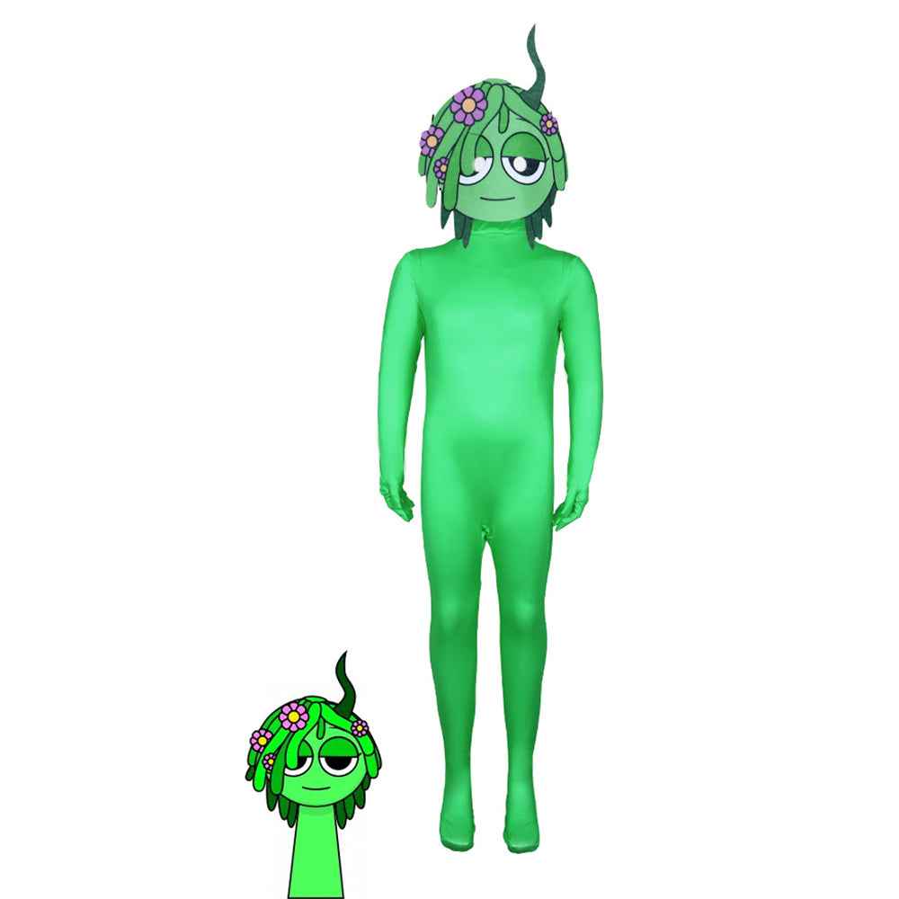 Sprunki Incredibox Costume Jumpsuit Bodysuit Halloween Kids Adult