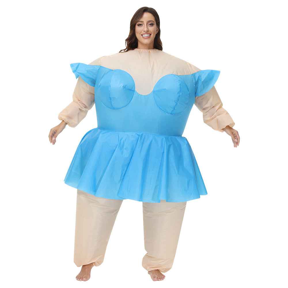 Ballerina Clown Ireland Hula funny Inflatable Costume suit Halloween