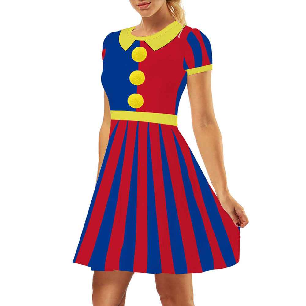 Pomni Dress Costume TADC cosplay Halloween