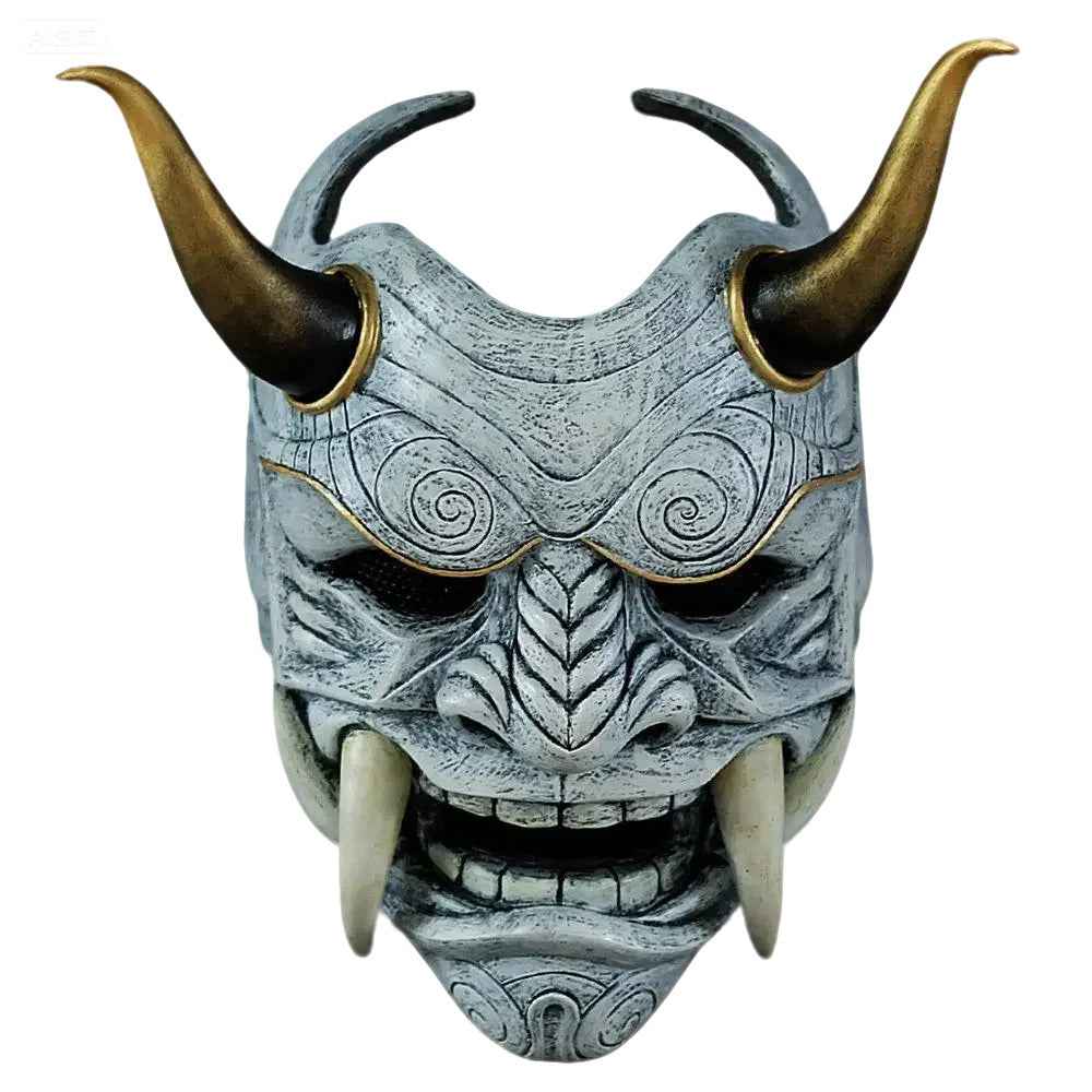 Oni mask Red Black Japanese Hannya Cosplay Halloween