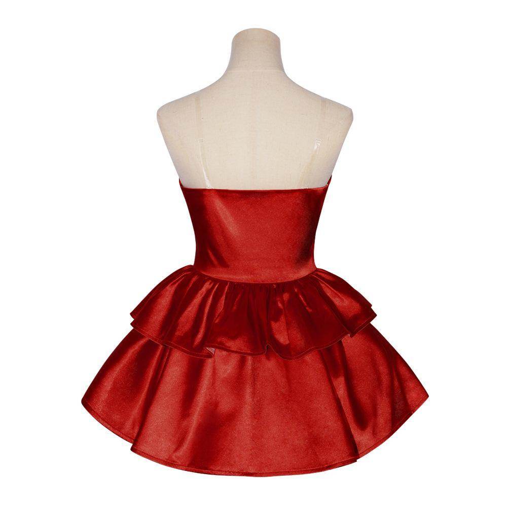 70s Perfect Blue Mima Kirigoe Cosplay Costume Red and Pink Dresses for Women - zzcosplay