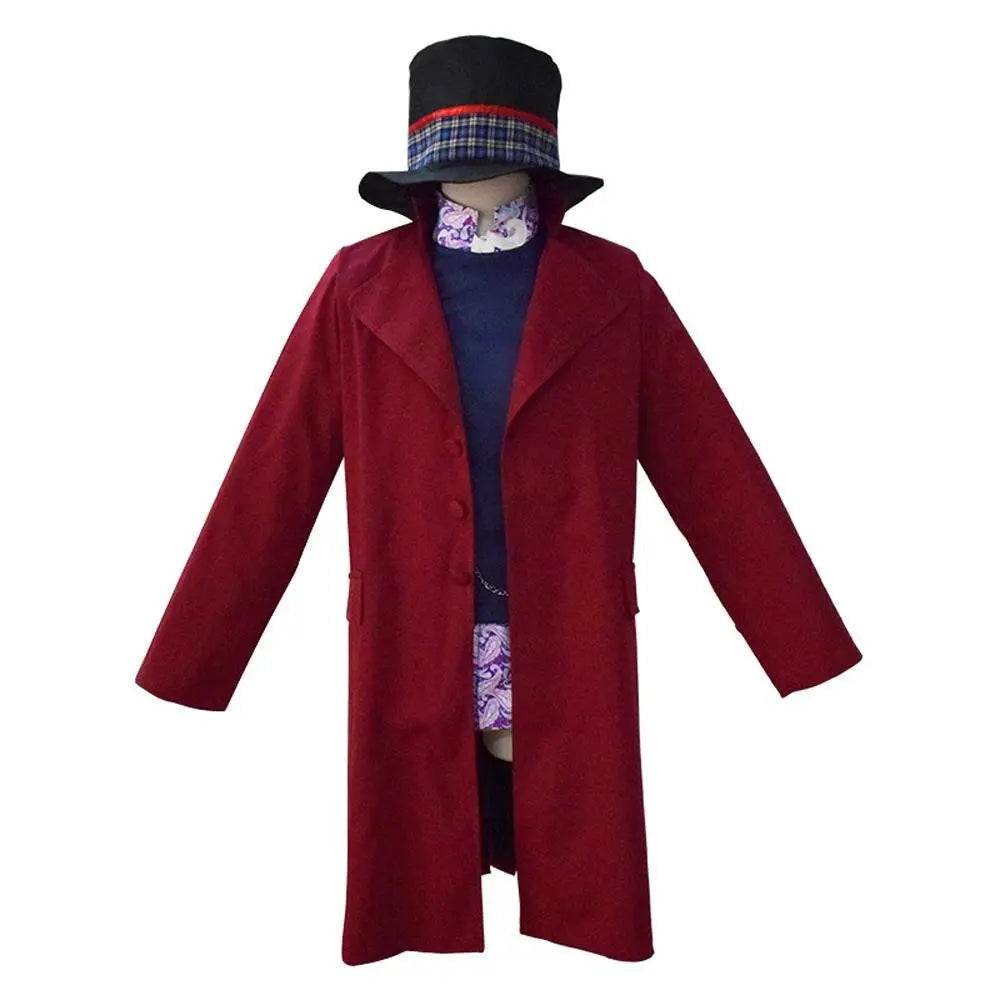 Adult Willy Wonka Charlie and the Chocolate Factory Johnny Depp Cosplay Costume Outfits For Men - zzcosplay