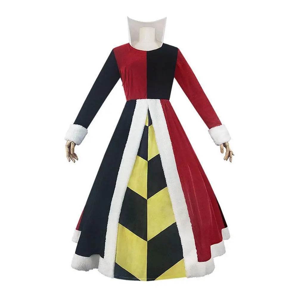 Alice in Wonderland Queen Of Hearts Cosplay Costume Dress Outfits Halloween Carnival Suit - zzcosplay