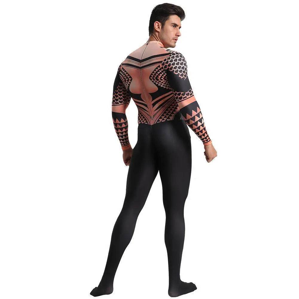 Aquaman Arthur Halloween Fancy Family Cosplay Costume Zentai Jumpsuit - zzcosplay