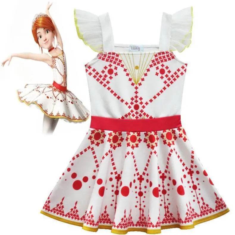 Ballerina Felicie Cosplay Costume for Girls Party Clothes Costume for Kids dancing dress - zzcosplay
