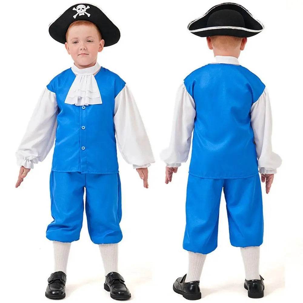 Boy Pirate Outfit Vintage Cosplay Costume Carnival Halloween For Kids - zzcosplay