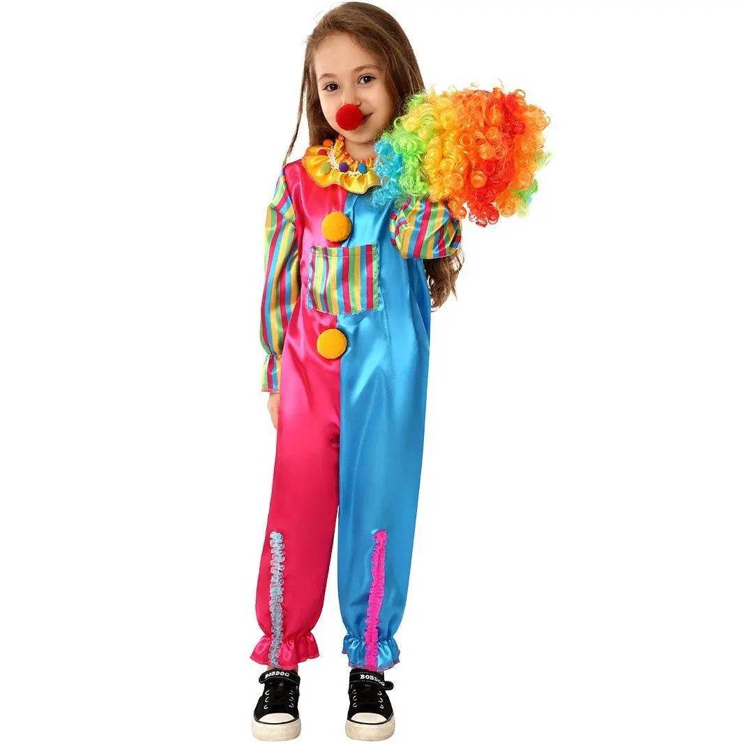 Children's Clown Costume Jumpsuit Carnival Cosplay Halloween and Stage Performance Outfit - zzcosplay