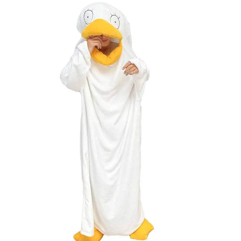 Christmas Pajamas Gintama Elizabeth Duck Blanket Unisex One-piece Bathrobe Nightgown - zzcosplay
