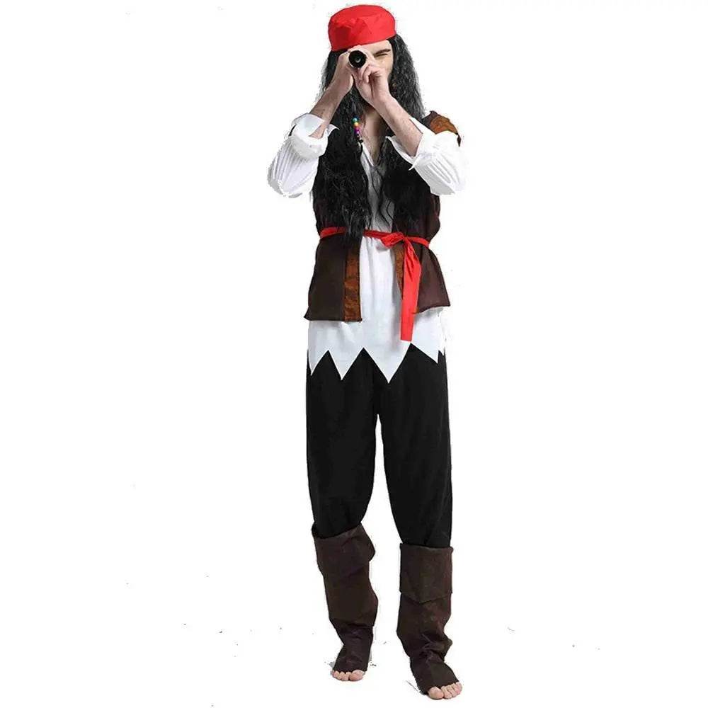 Couples Pirate Outfit Cosplay Costume Fancy Dress Halloween For Adult - zzcosplay