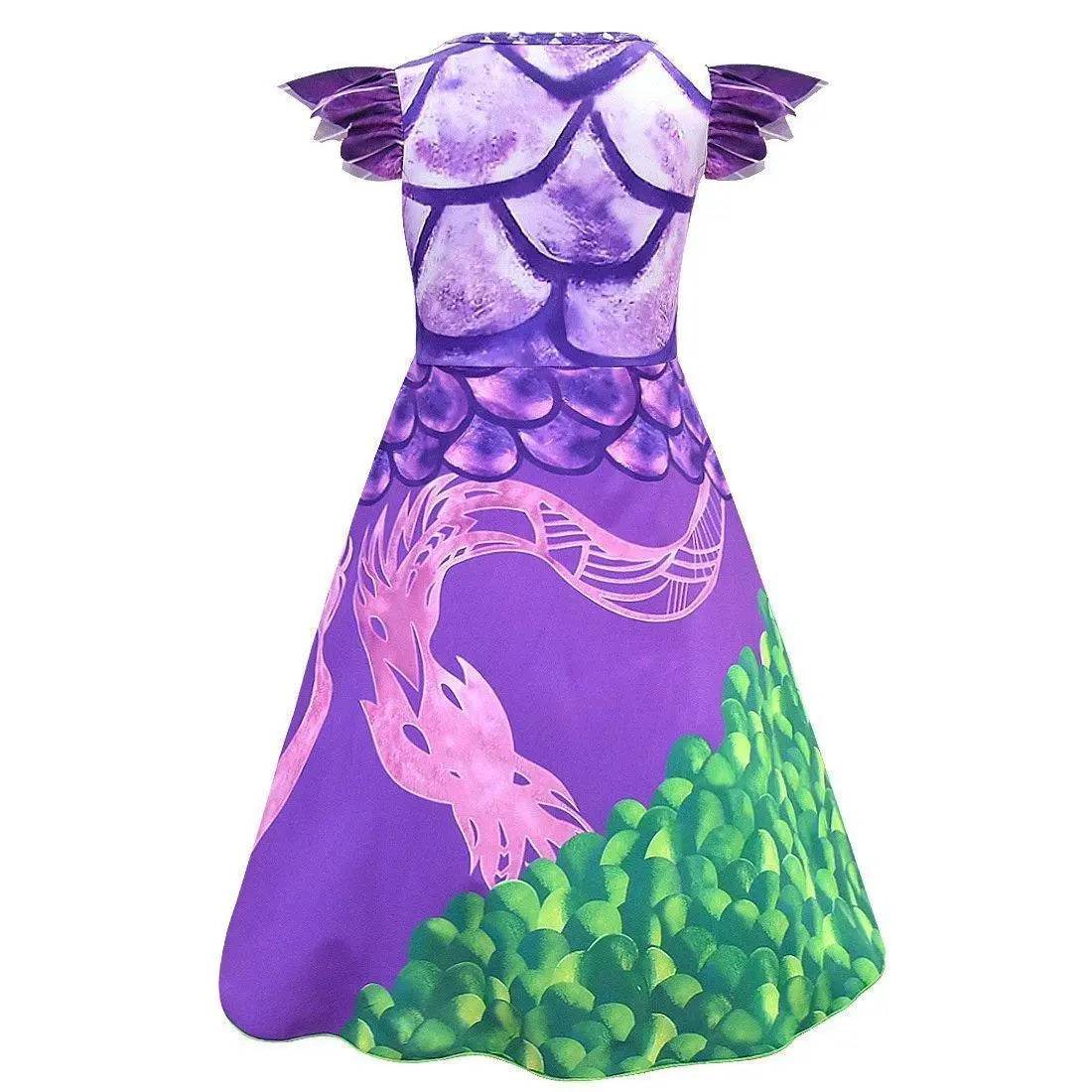 Descendants 3 Dragon Mal Cosplay Costume Kids Girl Dress - zzcosplay