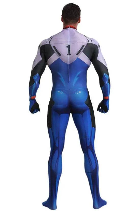 EVA Ikari Shinji Siamese Halloween Cosplay Costume Zentai Jumpsuit - zzcosplay