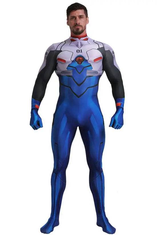 EVA Ikari Shinji Siamese Halloween Cosplay Costume Zentai Jumpsuit - zzcosplay
