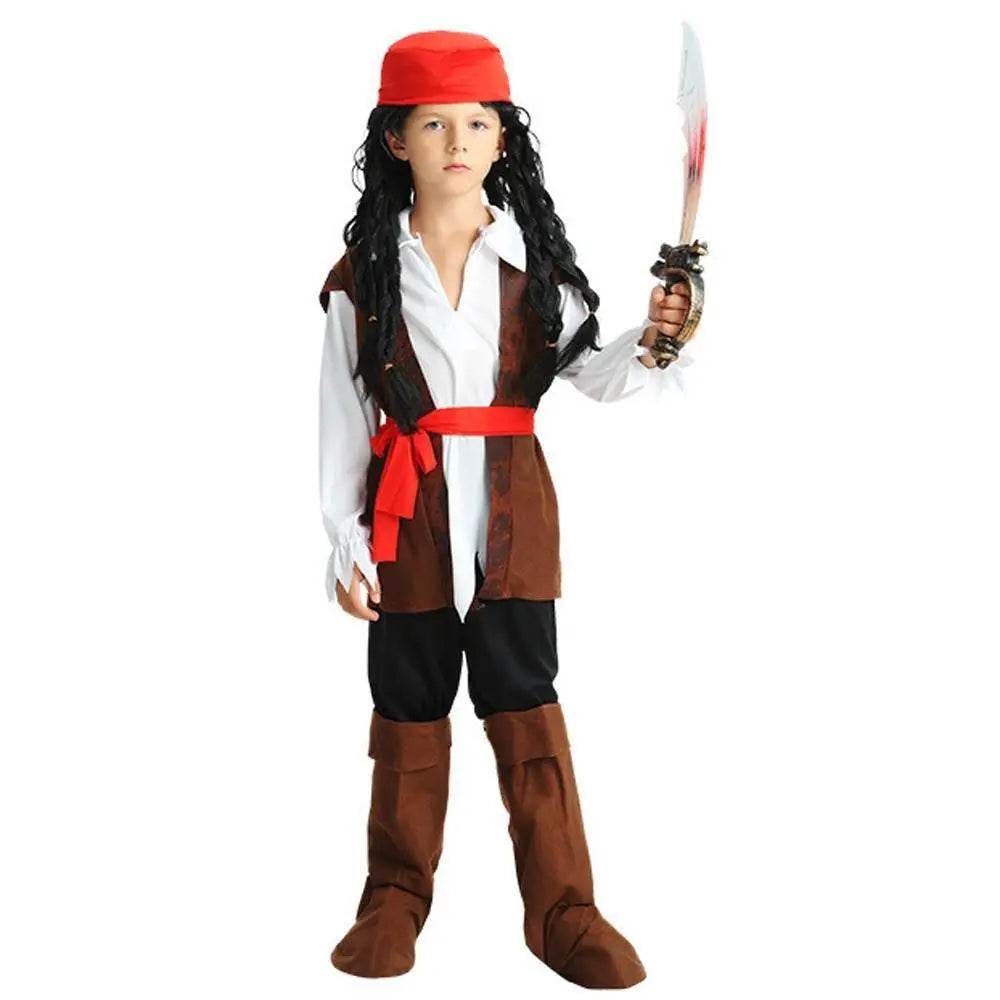 Family Matching Pirate Outfit Cosplay Costume Fancy Dress Halloween - zzcosplay