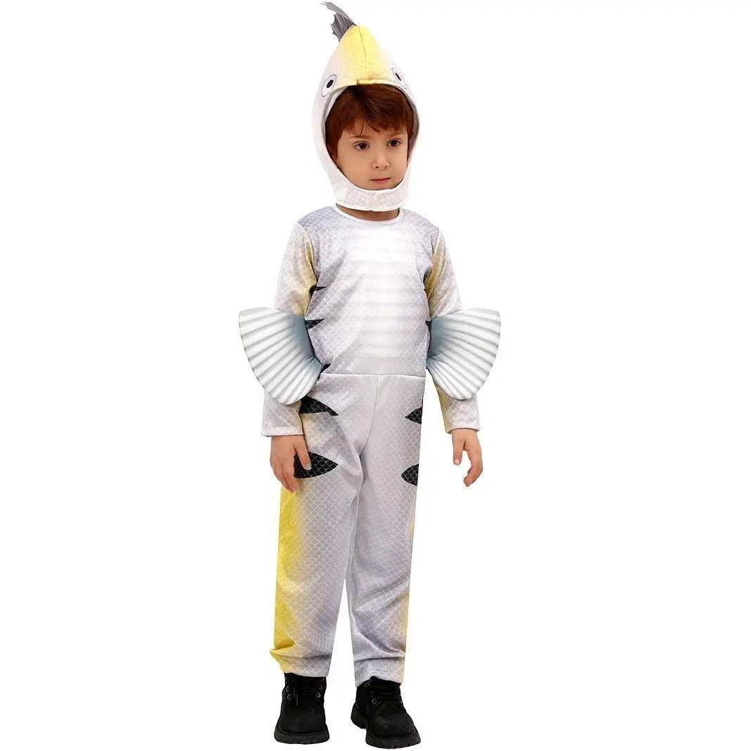Flounder Kids Animal Jumpsuit Party Cosplay Costumes Halloween - zzcosplay