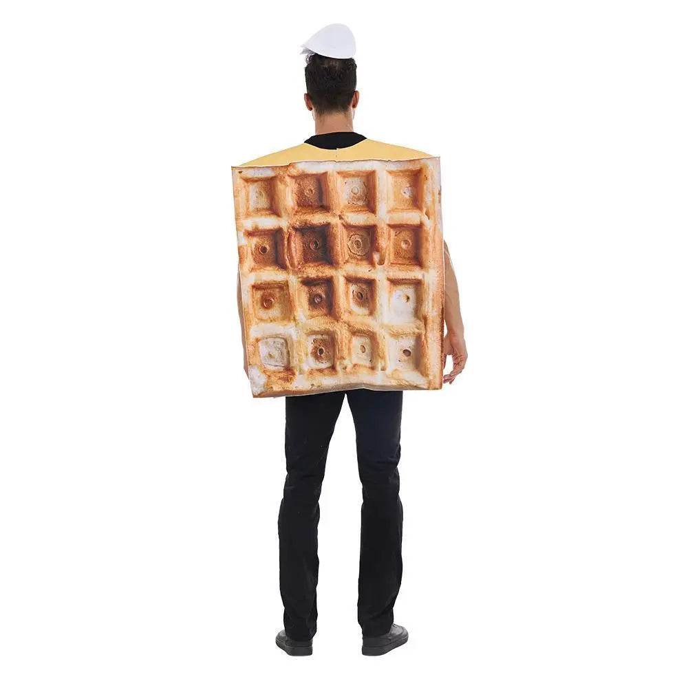 Funny Food Waffle Muffins Halloween Carnival Suit Cosplay Costume For Adults - zzcosplay