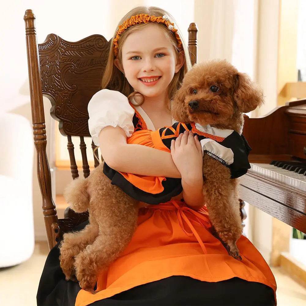 German Oktoberfest Halloween Costumes Matching Girls Pet Dog Outfits - zzcosplay