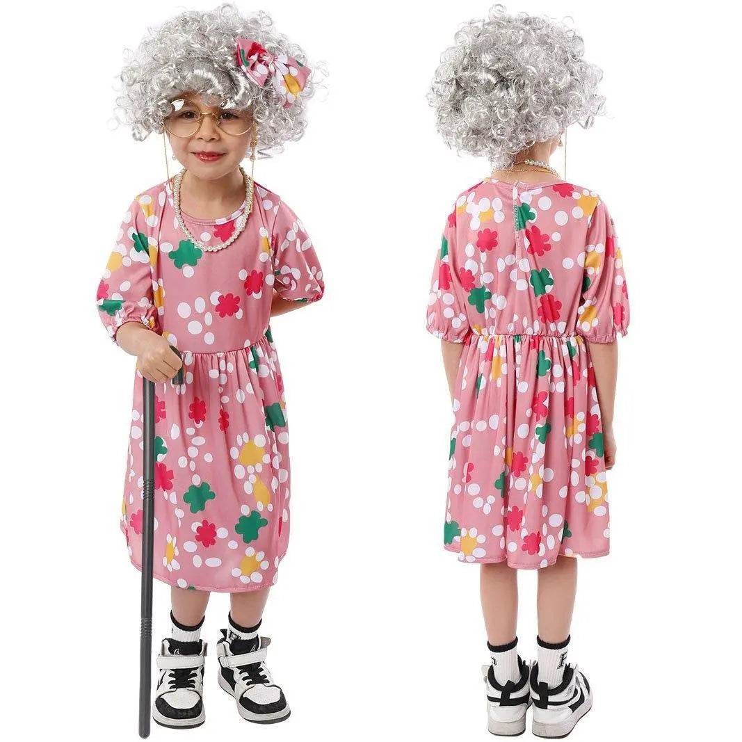 Grandma Cosplay Costume Halloween Children's Day Party Stage Performance Outfit - zzcosplay