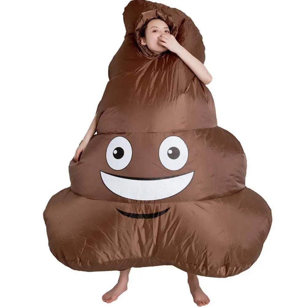 Halloween Emoji Poop Inflatable Party Stage Performance Cosplay Costume - zzcosplay