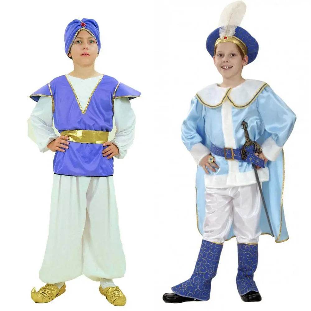 Halloween Kids Boys India Aladdin Prince Cosplay Costume - zzcosplay