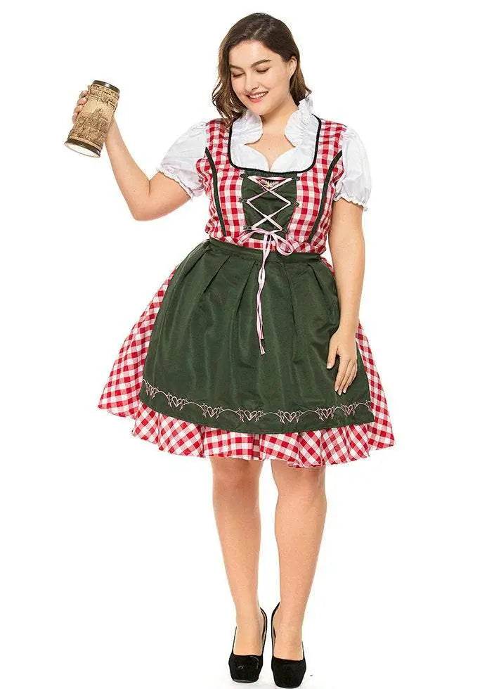 Halloween Plus Size Women German Beer Oktoberfest Cosplay Costume - zzcosplay