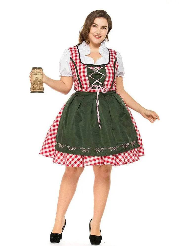 Halloween Plus Size Women German Beer Oktoberfest Cosplay Costume - zzcosplay